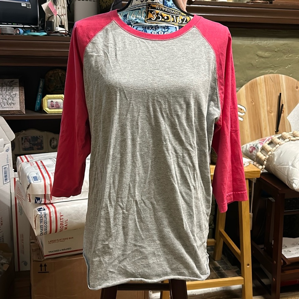 L.A.T. Unisex Americana raglan baseball shirt